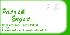 patrik engst business card